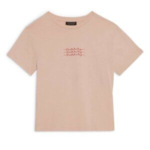 Topshop "Positivity" Cropped Tee Size 2